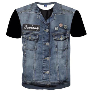 T-shirt Fake Jeans