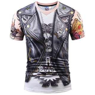 Stylish Leather Jacket T-Shirt